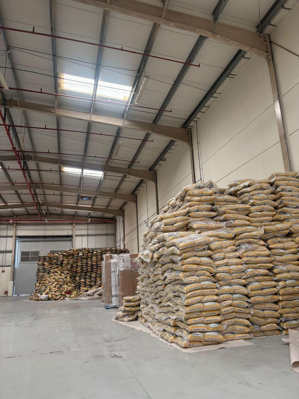Main warehouse floor with palletised stock