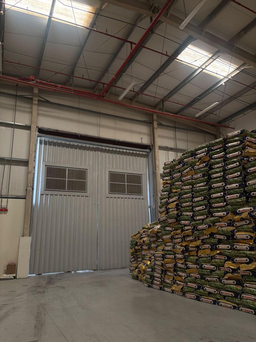 Bulk goods storage area