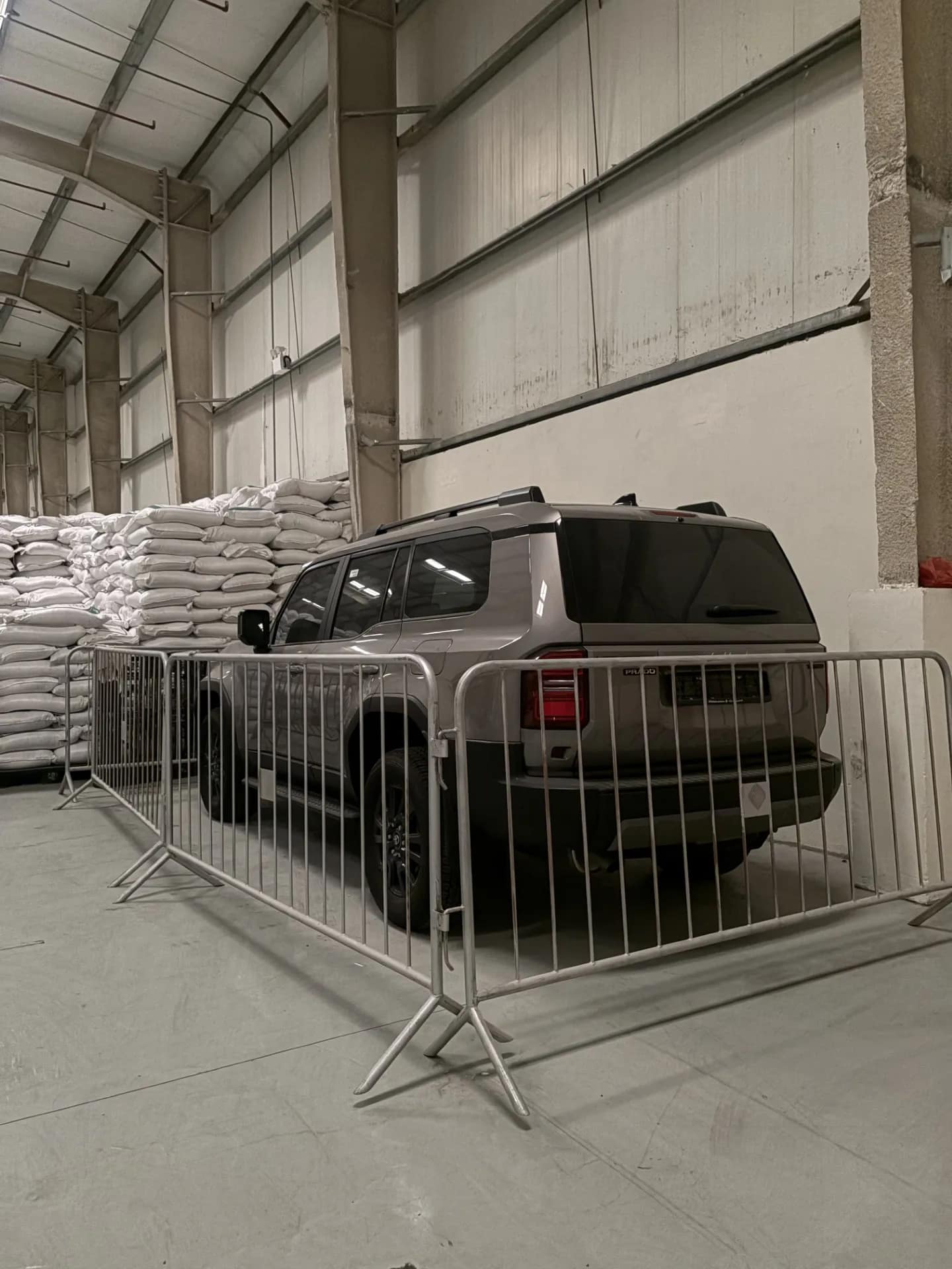 Racked mezzanine storage aisles at Logistick Solutions' Dubai facility